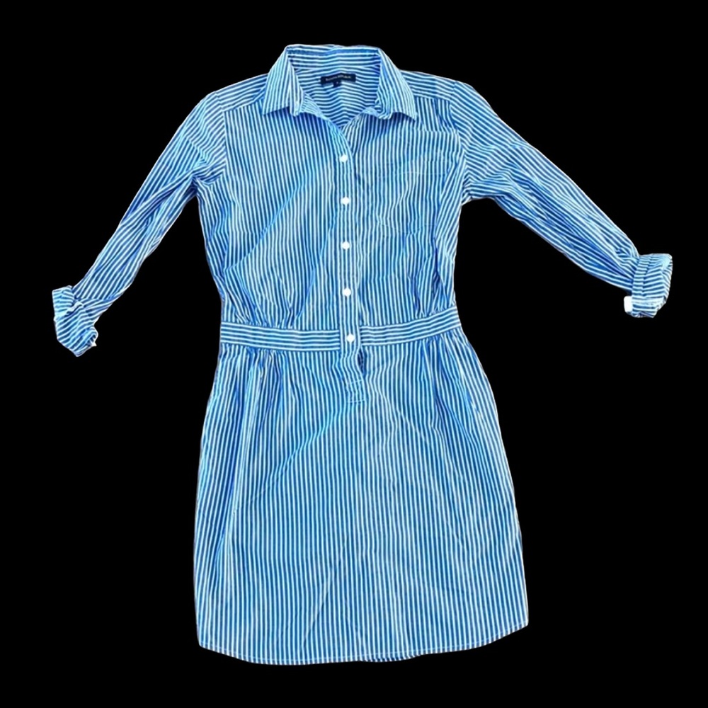 Striped Shirt Dress